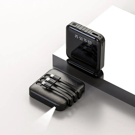 Power Bank With Data Cable by Dropshipman