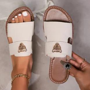 Summer Flat Slippers Outdoor Sandal Shoes For Women And Girls by Dropshipman