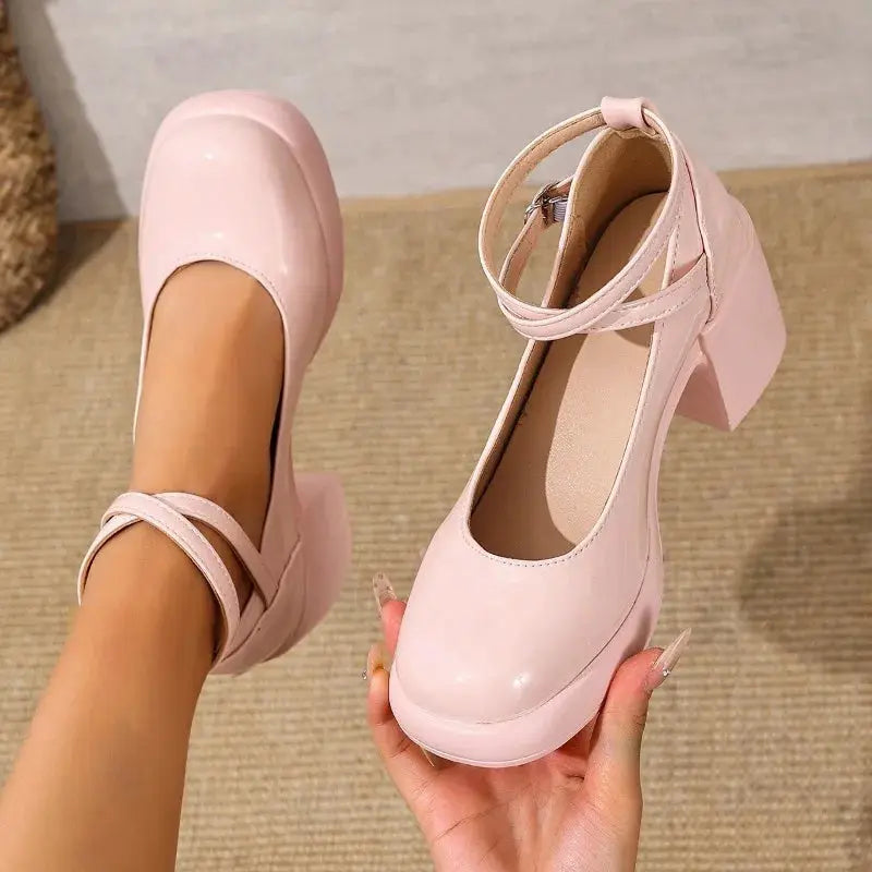 High Heels Women Shoes Elegant Mary Janes Shoes Cozy Chunky Shoes Autumn Fashion Lolita Woman Pumps 2025 New Women’s Zapatillas by All Mart Bristol Ltd