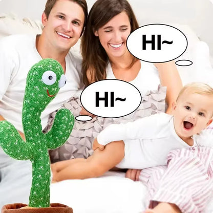 1Pc Dancing Cactus Toy,Repeat Talking ,Song Speaker Wriggle Dancing Sing Talk, Plushie Stuffed ,Interaction and Decoration by All Mart Bristol Ltd