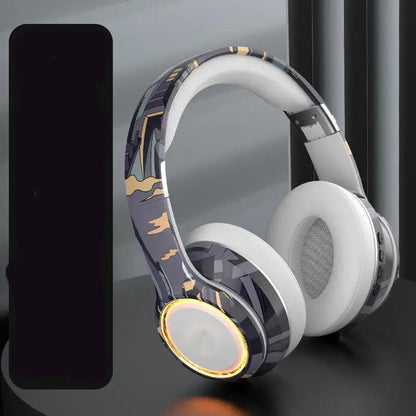 Bluetooth Headphones 5.2 Pluggable Illumination by Dropshipman