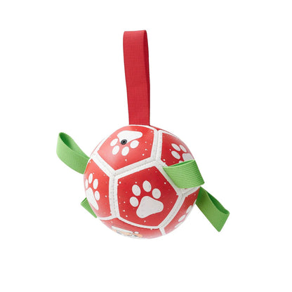 Dog Soccer Balls Toy With Sraps Halloween Christmas Gift For Pets Puppy Birthday Toy Interactive Toys For Tug Of War Water Toys by Dropshipman