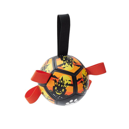 Dog Soccer Balls Toy With Sraps Halloween Christmas Gift For Pets Puppy Birthday Toy Interactive Toys For Tug Of War Water Toys by Dropshipman
