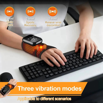 Heated Wrist Massager,Rechargeable Cordless Wrist Massager, Wireless Wrist Heating Pad with 3 Heating & Vibration Modes,Wrist Massager for Wrist Pain Relief,Christmas Gifts for Women Men by All Mart Bristol Ltd
