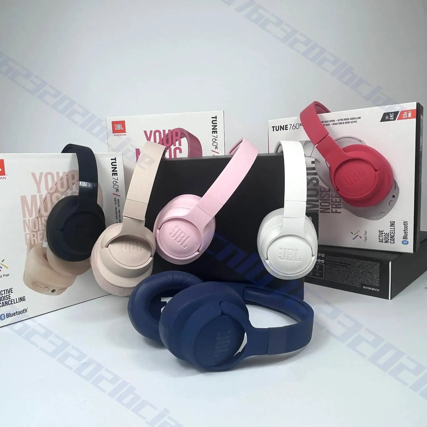 JBL Tune 760NC Wireless Over-Ear Headphones Foldable Active Noise Cancellation Sports Headset for Music And Travel by All Mart Bristol Ltd