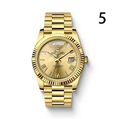 Fashion Men's Watch Steel Band Large Dial Quartz Wrist Watch by Dropshipman