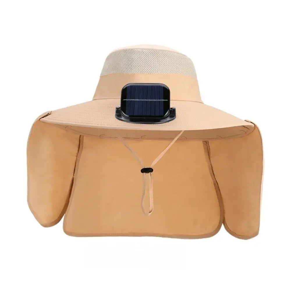 New UPF50+ Solar Fan Hat with Shawl Adjustable Wide Brim Hat Sunscreen Waterproof Fishing Hat Hiking by All Mart Bristol Ltd