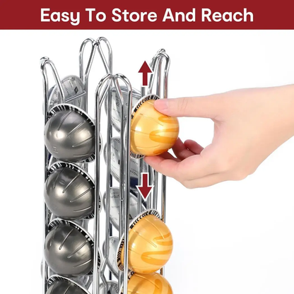 VINSANI CHROME 24 COFFEE POD STAND 1010279 by Vinsani