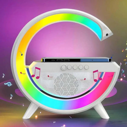 Multifunctional Smart Bluetooth Mini Speaker, Rhythm RGB Lighting, Ambient Light Compatible with Smartphones, High-Quality Sound, an Exquisite Gift Suitable for Girlfriend and Family, Cool Desktop Decoration by All Mart Bristol Ltd