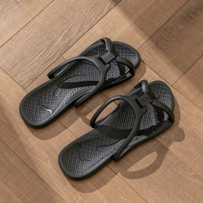 Foldable Travel Slippers Unisex EVA Flip Flops Hotel Non Slip Women Men Bathroom Indoor Slides Portable Lightweight Comfortable by All Mart Bristol Ltd
