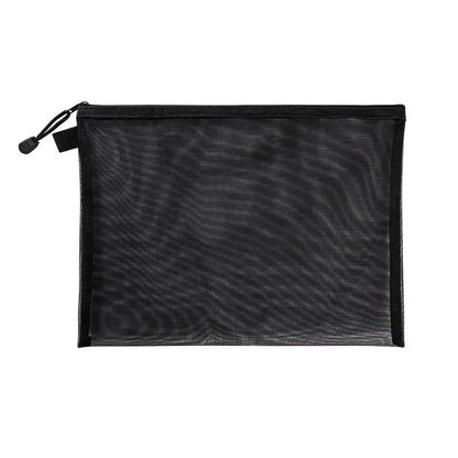 Nylon Mesh File Bag A4 A5 A6 Transparent Zipper Test Paper Information Bag Office Student Pen Bag Subject Bag Puzzle Storage Bag by All Mart Bristol Ltd