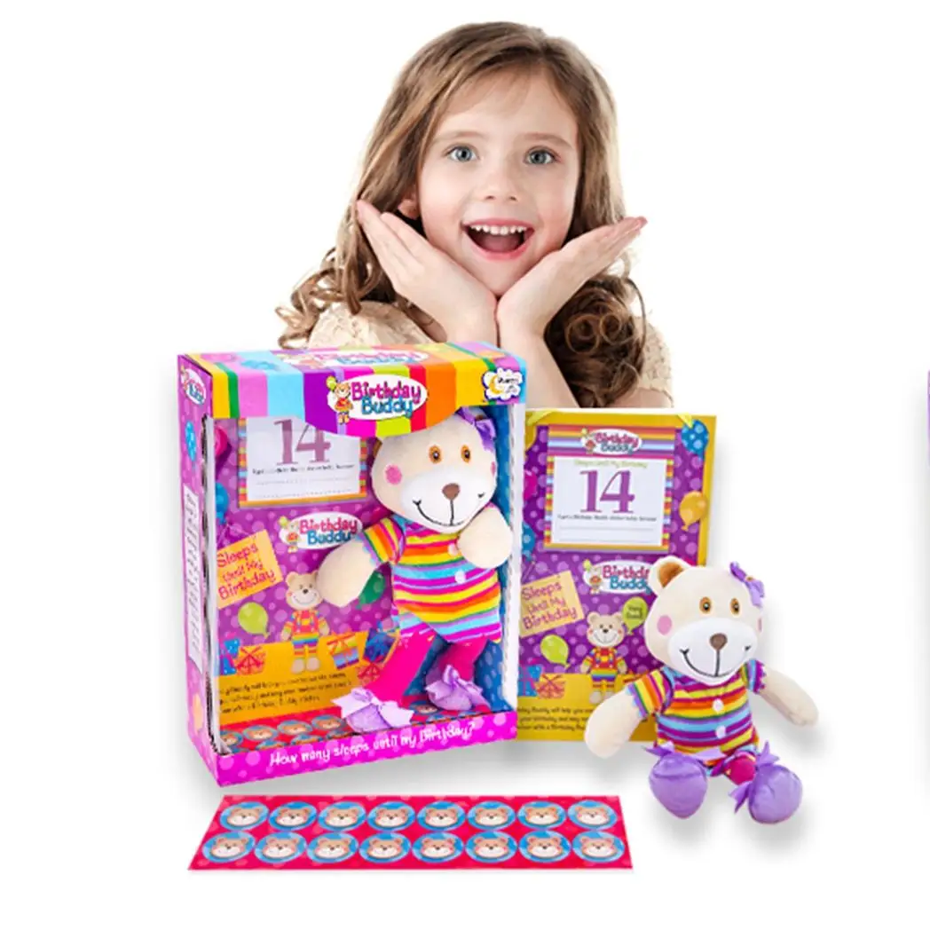 Birthday Buddy (Girl) & (Boy) Count Down Birthday Bear Toy[Birthday Buddy - Girl] by Birthday Buddy