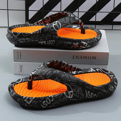Men's And Women's Fashion Outdoor Thick Non-slip Clip Feet Slippers by Dropshipman