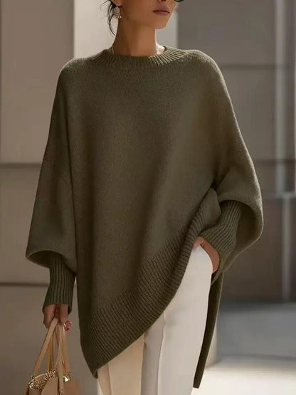 Thick Round Neck Women's Loose All-matching Knitted Pullover Sweater by Dropshipman