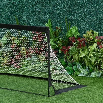 Football Goal Folding Outdoor with All Weather Net Kids Adults 6'x3' HOMCOM by Unbranded