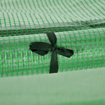 Tunnel Greenhouse Green Grow House Steel Frame Garden Backyard w/ Zipped Doors by Outsunny