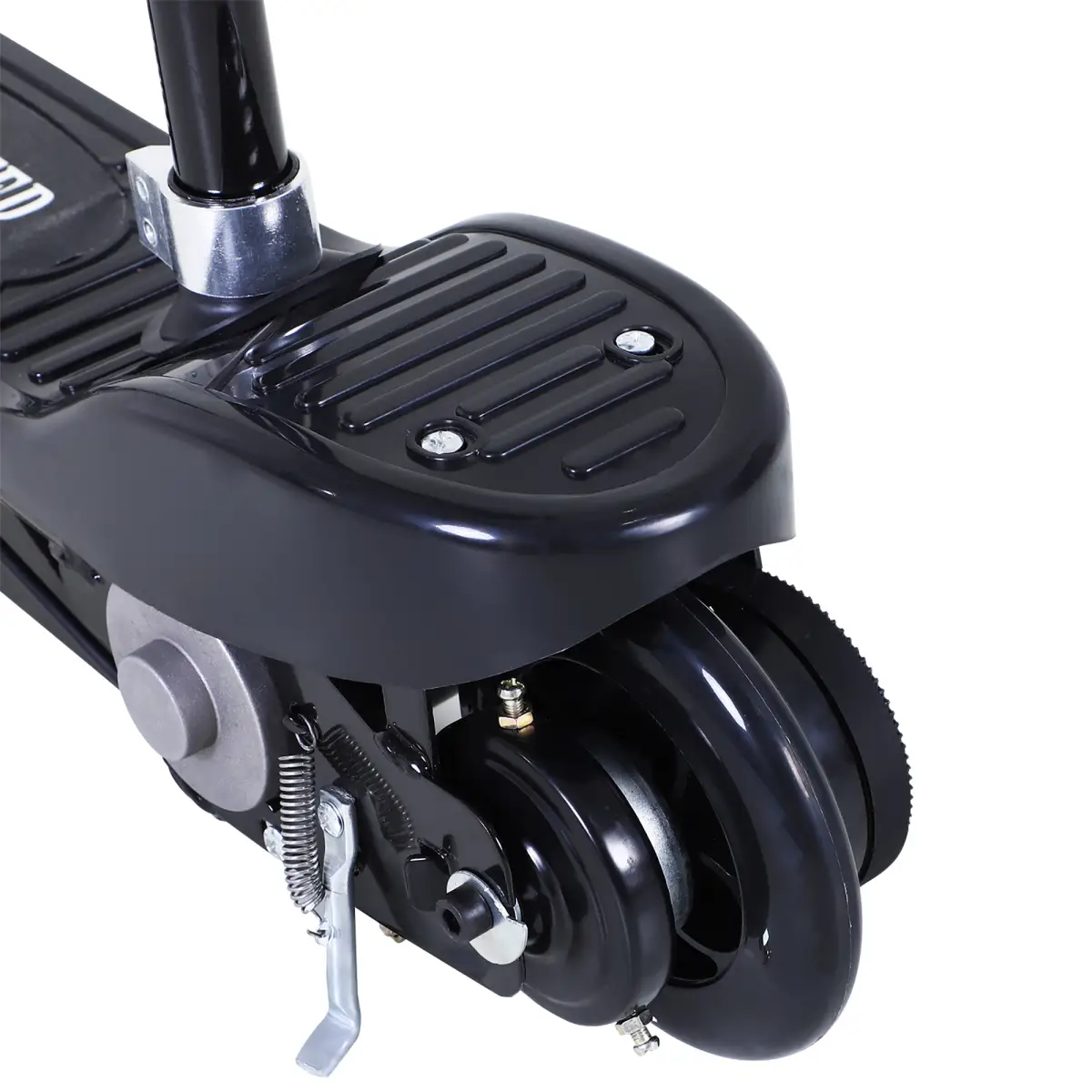 Kids Foldable Electric Powered Scooter 120W Toy Brake Kickstand Black HOMCOM by Unbranded