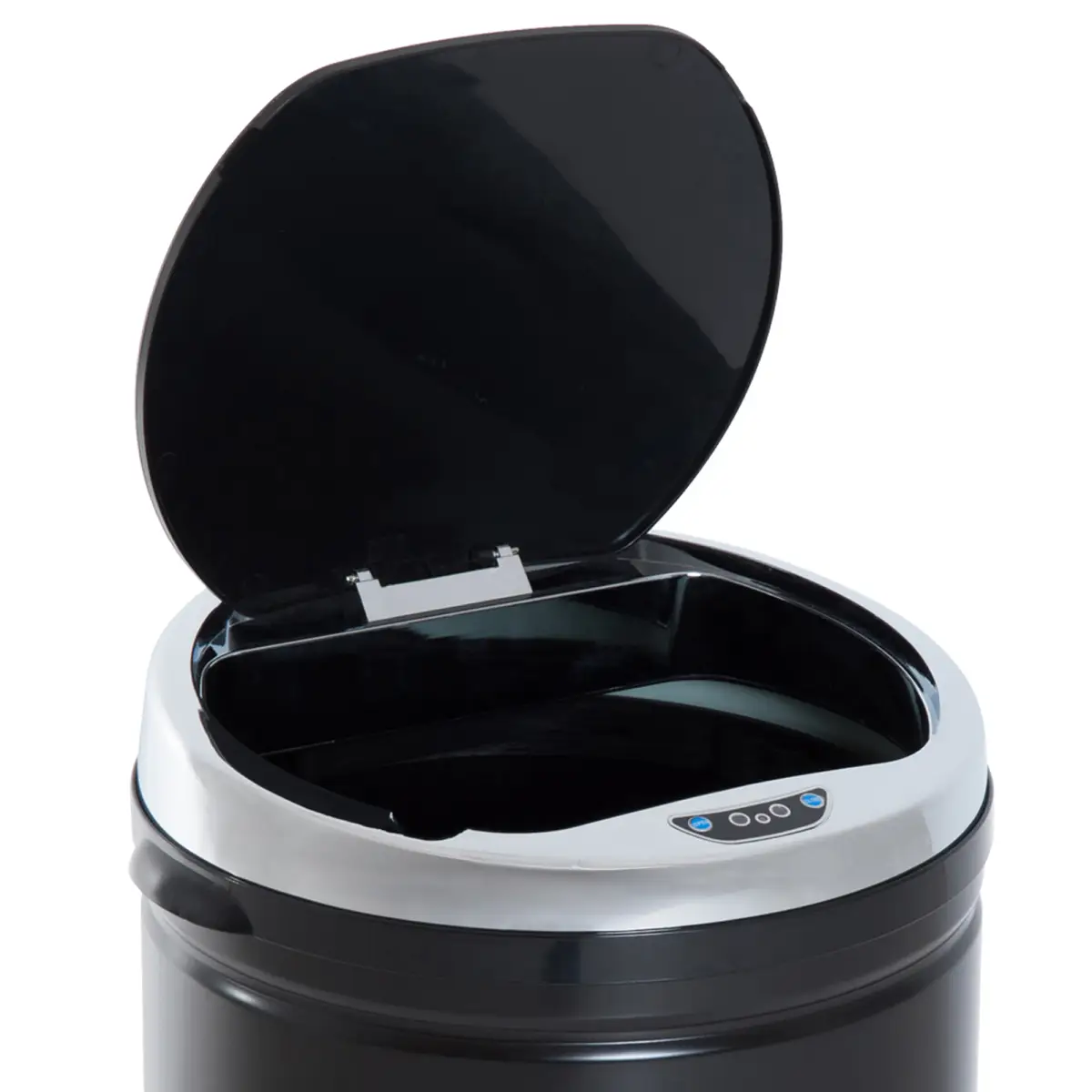 50 L Stainless Steel Sensor Trash Can W/ Bucket-Black by HOMCOM