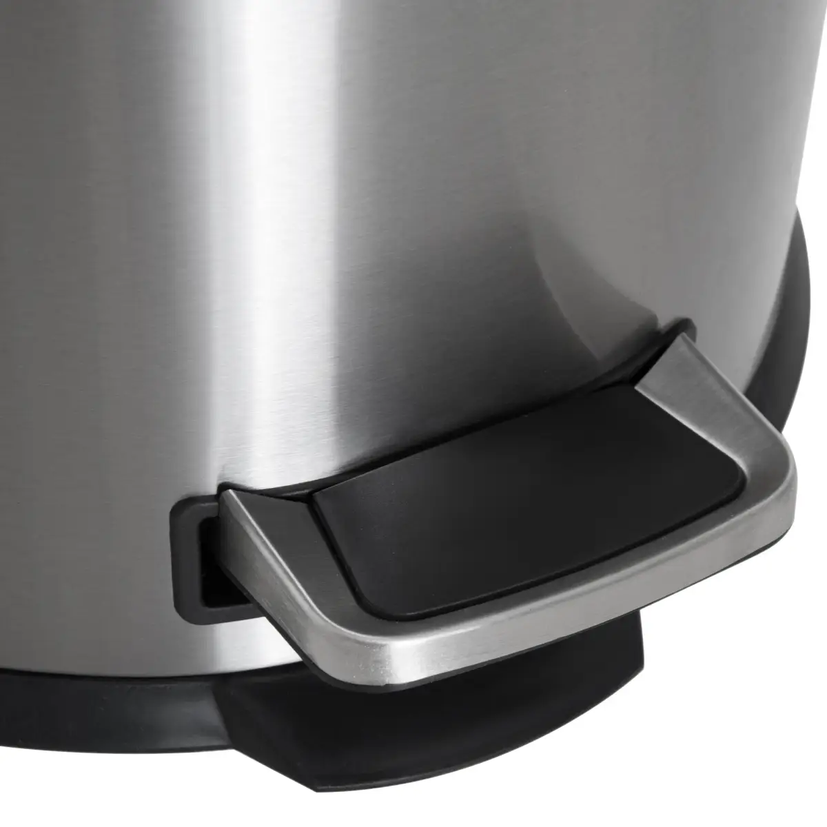 30L Pedal Bin, ?29.2 cm-Black/Silver by HOMCOM