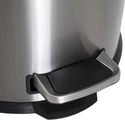 30L Pedal Bin, ?29.2 cm-Black/Silver by HOMCOM
