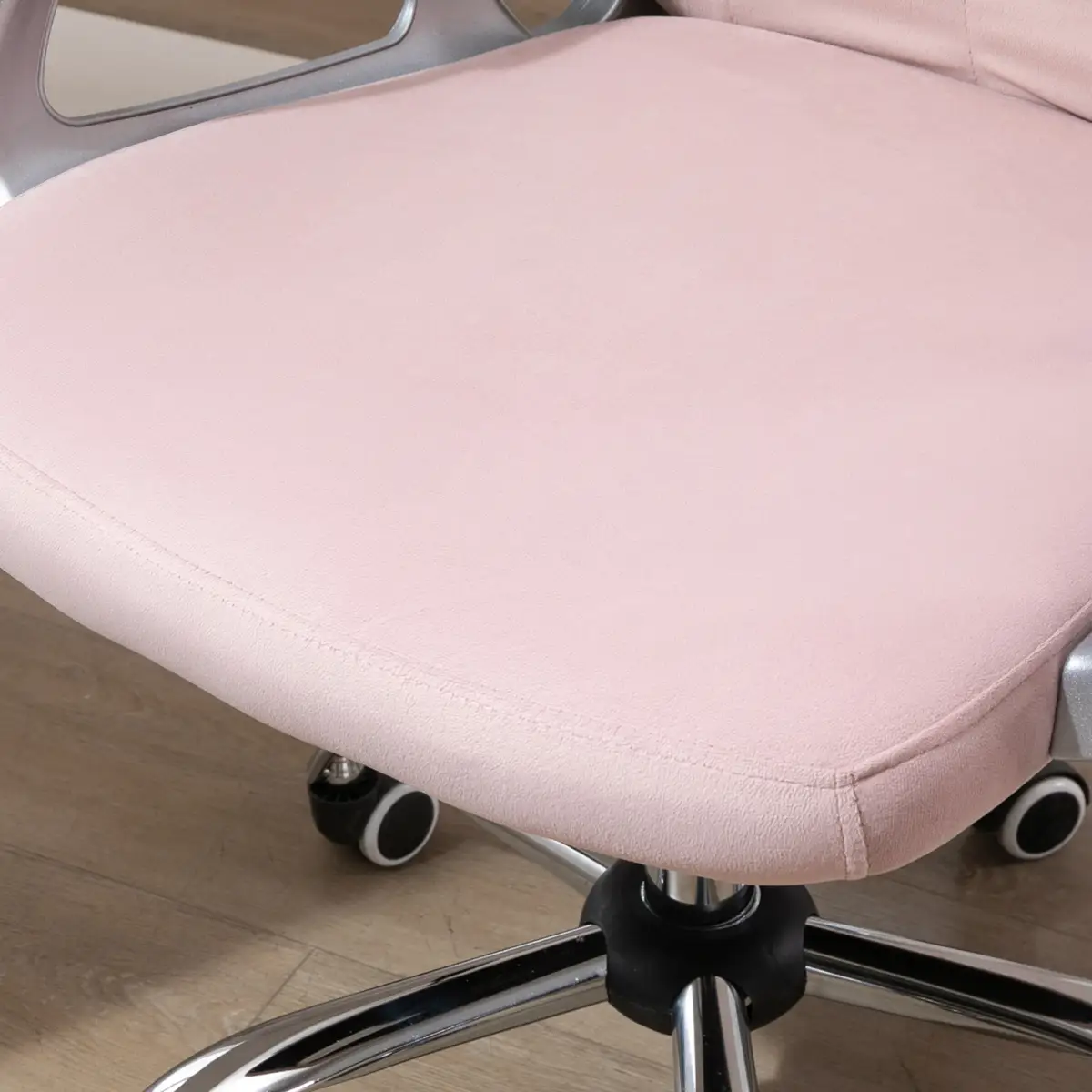 Office Chair Luxury Velour Diamond Tufted Padded Ergonomic 360� Swivel Pink by Unbranded