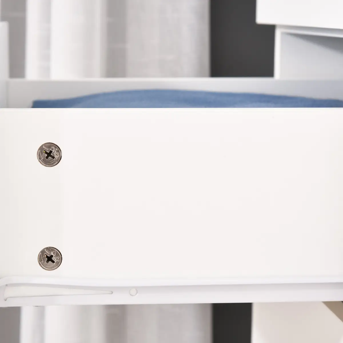 2-Door Wardrobe w/ Adjustable Shelf 3 Drawers for Bedroom, 180cm, White by Unbranded