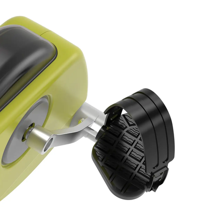 Magnetic Resistance Exercise Bike Foldable LCD Adjustable Seat Yellow by HOMCOM
