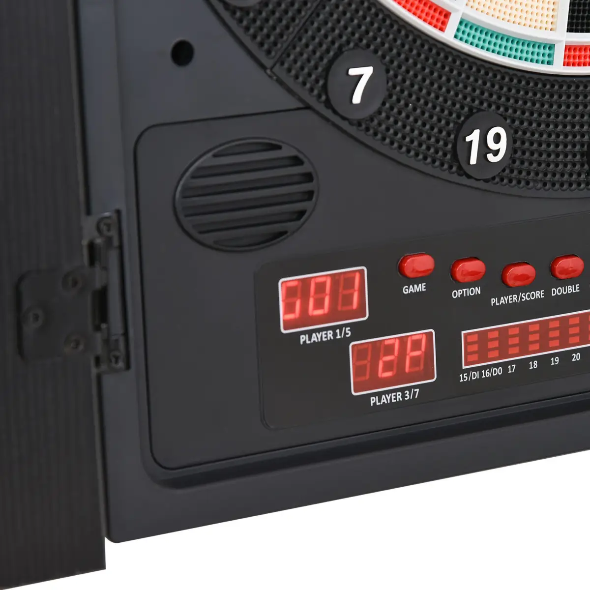Electronic Dartboard with LED Digital Score Board 27Games Storage Cabinet by HOMCOM