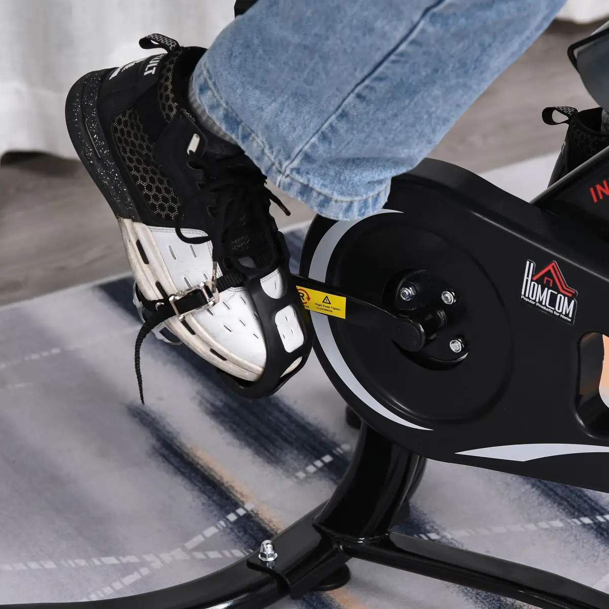Exercise Training Bike Indoor Cycling Bicycle Trainer LCD Monitor by HOMCOM