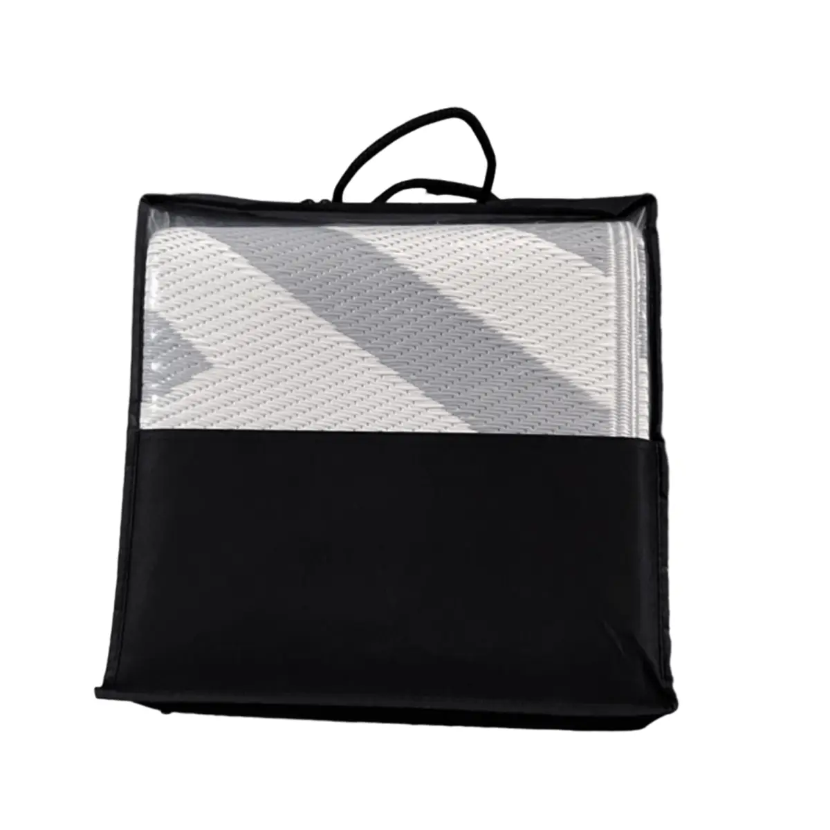 Outsunny Reversible Waterproof Outdoor Rug with Carry Bag, 182 x 274cm, Grey by Outsunny
