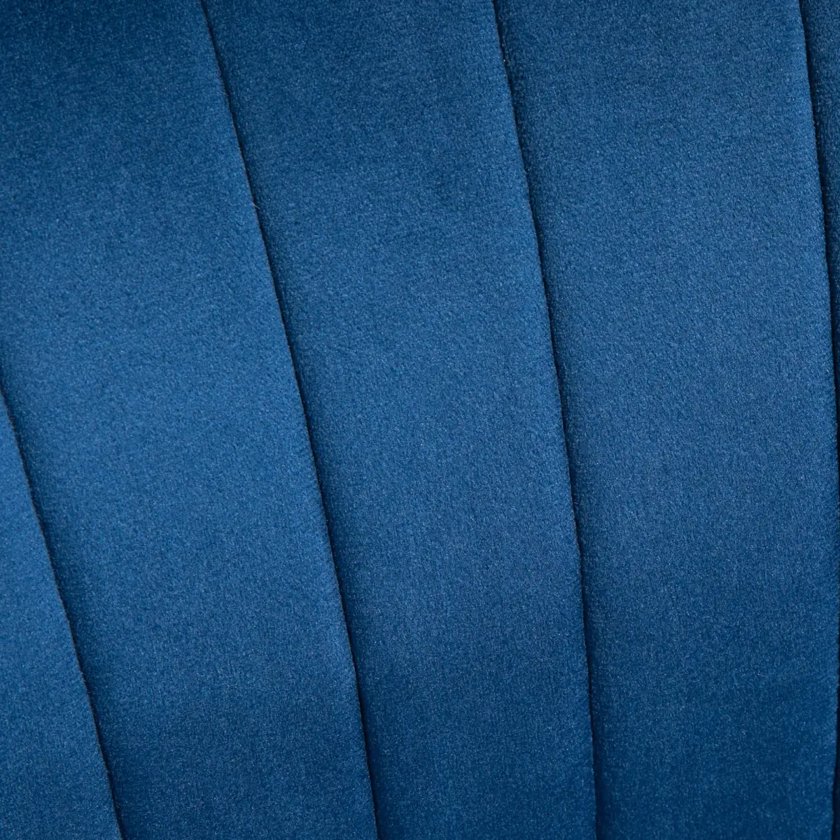 Velvet-Feel Accent Chair w/ Ottoman Tub Seat Padding Wood Legs Dark Blue by HOMCOM