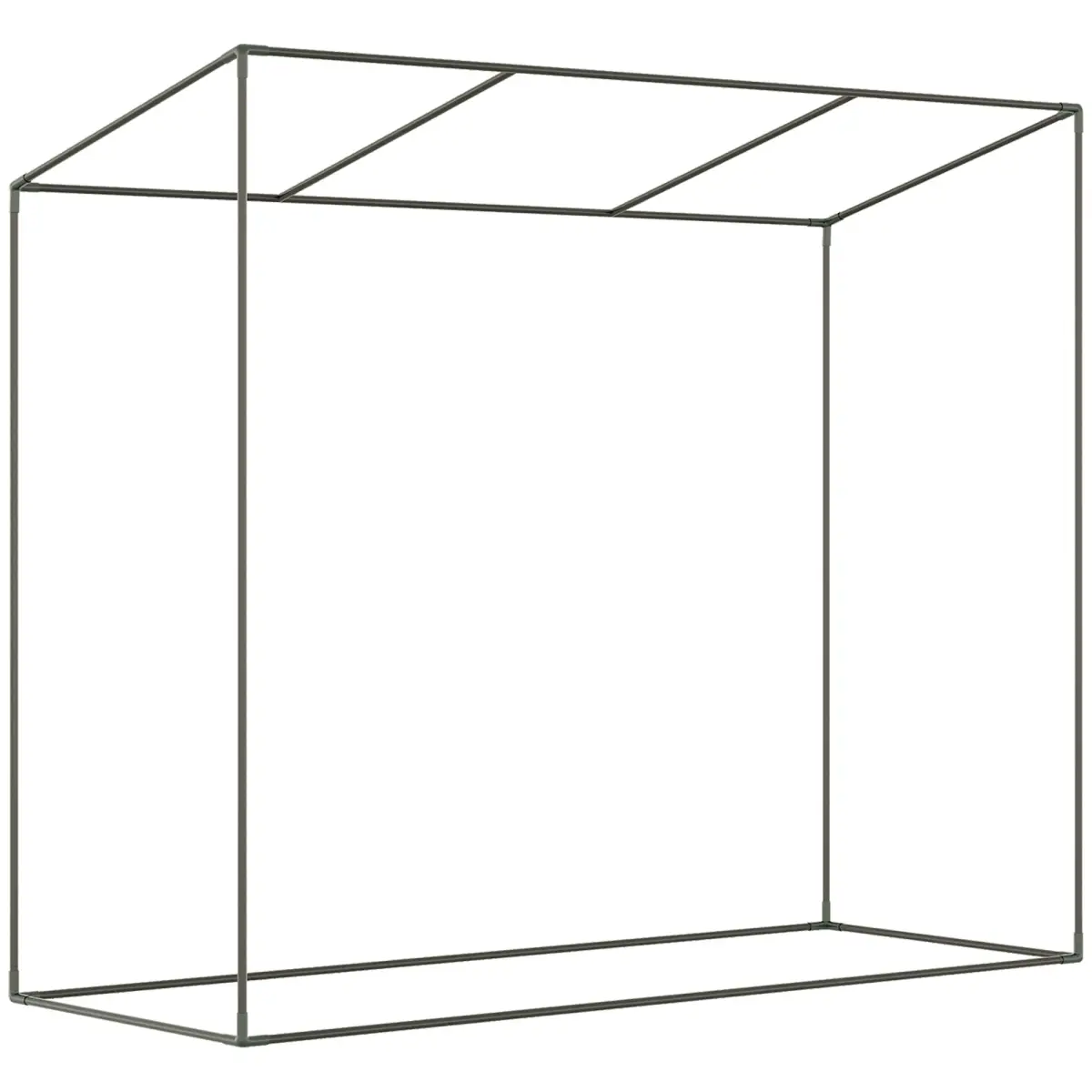 Outsunny 200x76x168cm Walk-in Garden Greenhouse Plant Warm House w/ Roll Up Door by Outsunny
