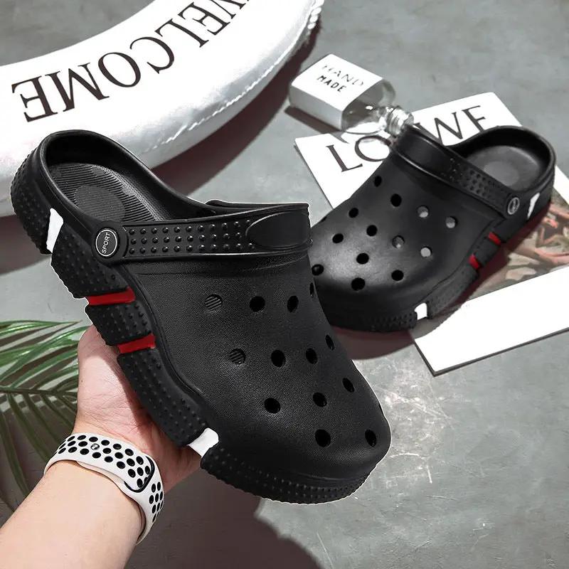 Trendy Non-slip Soft Bottom Hollow-out Closed Toe Sandals by Dropshipman