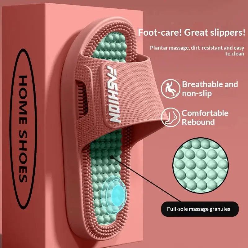 Women Men Acupressure Massage Slippers Soft EVA Anti-Slip Ergonomic Reflexology Slides for Home Bathroom Indoor Outdoor Foot by All Mart Bristol Ltd