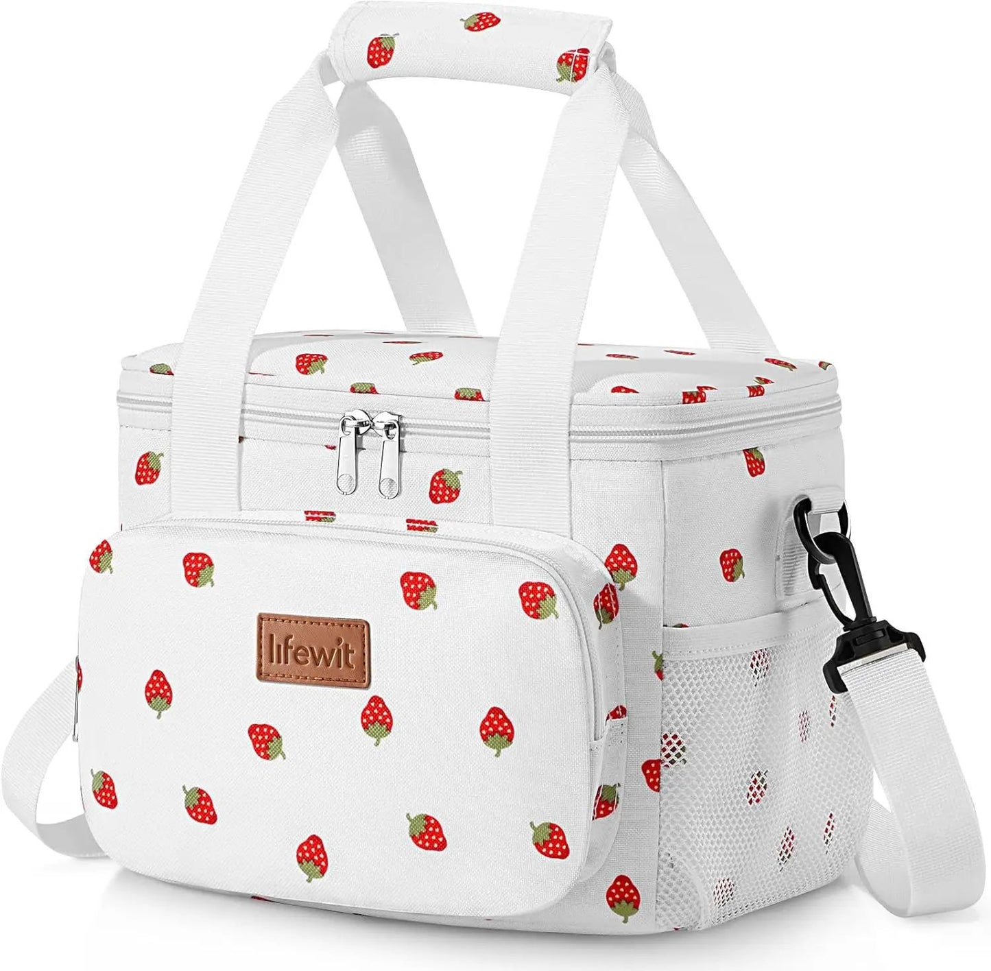 Stylish Black Insulated Lunch Bag - 9L Soft Cooler Tote for Adults, Perfect for 12 Cans by All Mart Bristol Ltd