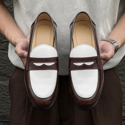 New Stylish All-match Mens Slip-on Casual Leather Shoes by Dropshipman