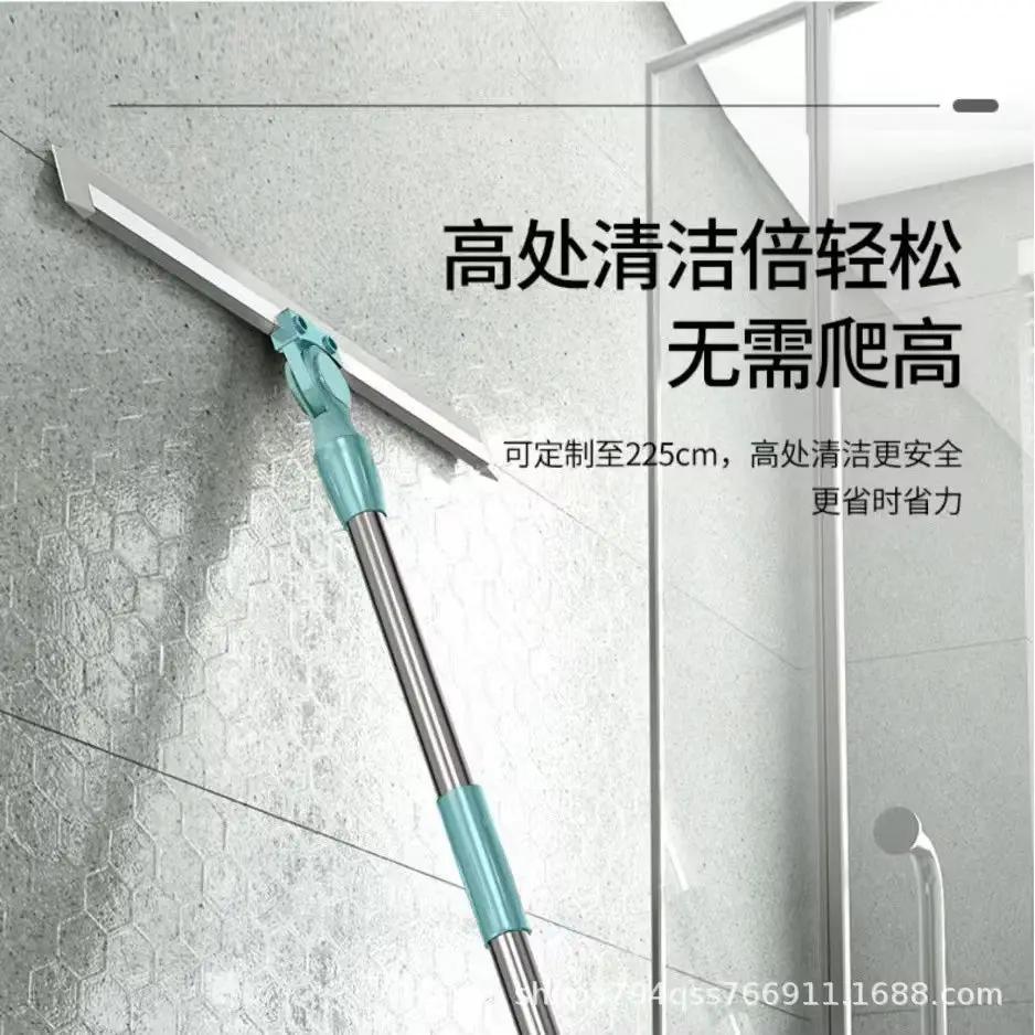 Toilet Bathroom Toilet Wiper Magic Broom Sweeping Silicone Artifact Ground Scraping Floor Cleaning Household Mop by All Mart Bristol Ltd