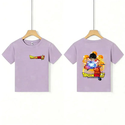 Kids T - Shirt Dragon Ball Goku & Great Ape Print, Cartoon Anime - Themed Casual Cotton Tee for Boys Girls, Cool Graphic Childre by All Mart Bristol Ltd
