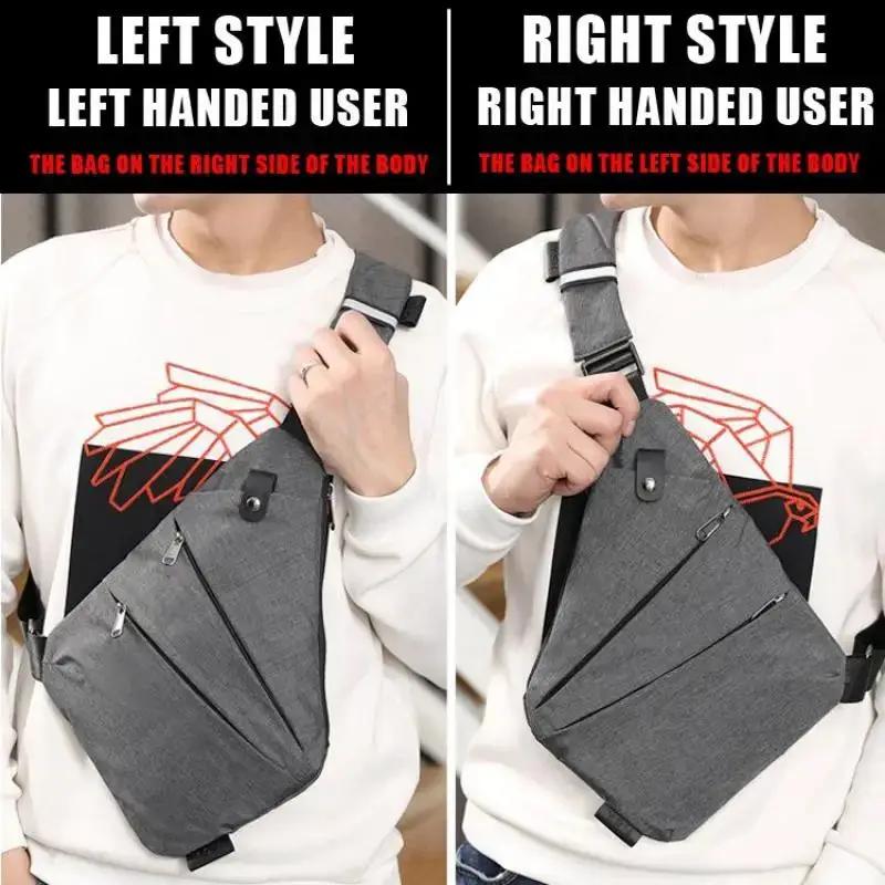 New Multifunction Chest Bags anti Theft Single Crossobdy Bags for Men Waterproof Male Cross Body Messenger Bag Fanny Pack Sac by All Mart Bristol Ltd