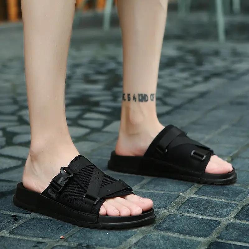Breathable Fashion Slippers Trendy Casual Flat-heeled Flip Flops Youth Drag by Dropshipman