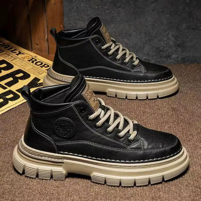 Men's High-top Winter British-style Retro Martin Boots by Dropshipman