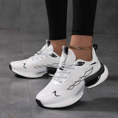 Womens Lightweight Shock-Absorbing Mesh Running Shoes For Sports by Dropshipman