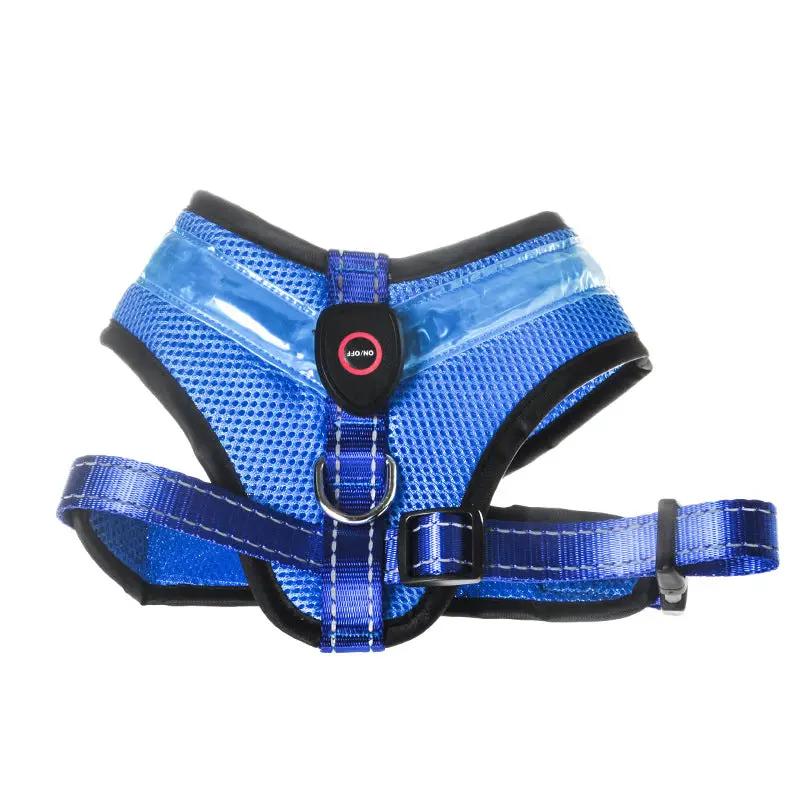 LED Luminous Dog Harness Led USB Charging Dog Chest Strap Vest Pet Safety Reflective Harness Pet Vest For Puppy Large Dog Pet Products by Dropshipman