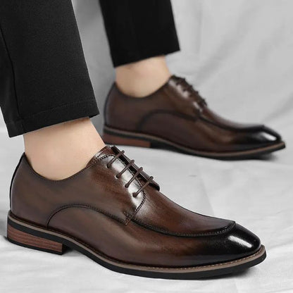 Business Formal Wear Height Increasing Insole Casual Men's Shoes by Dropshipman