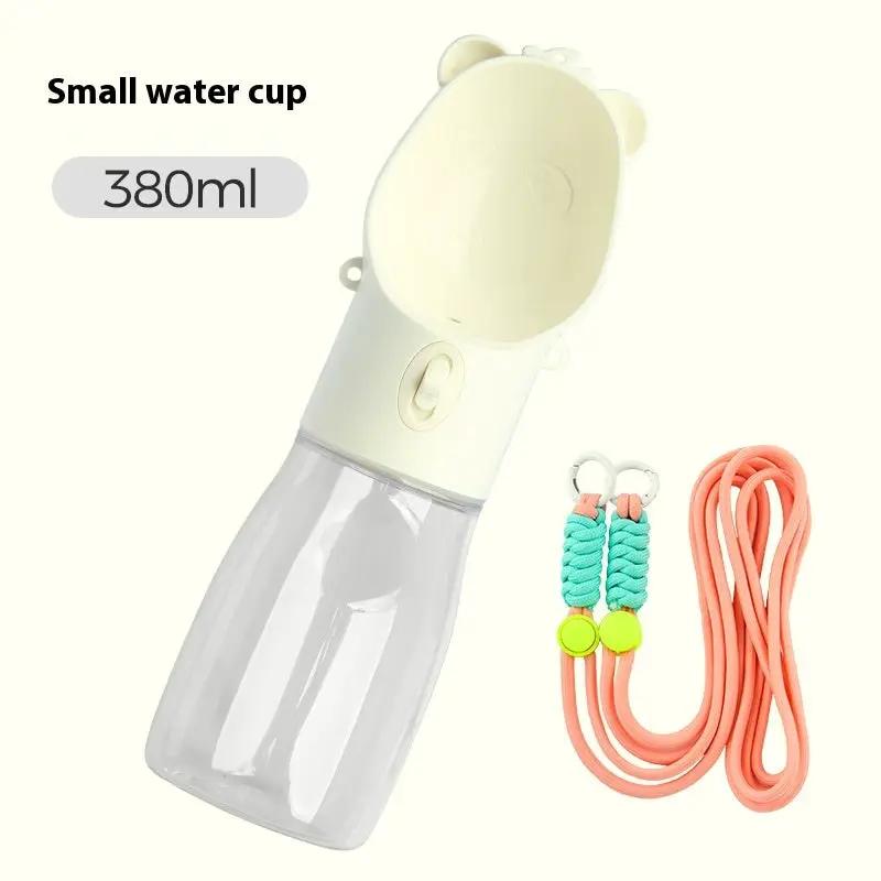 2 In 1 Portable Dog Water Bottle For Small Big Dogs Cat Outdoor Leak-proof Puppy Drinking Bowl With Food Container Pets Feeder Pet Products by Dropshipman