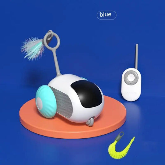 Remote Control Interactive Cat Car Toy USB Charging Chasing Automatic Self-moving Remote Smart Control Car Interactive Cat Toy Pet Products by Dropshipman