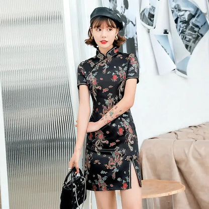 2026 New Cheongsam Short Daily Banquet Skirt New Spring and Summer Improved Chinese Style by All Mart Bristol Ltd