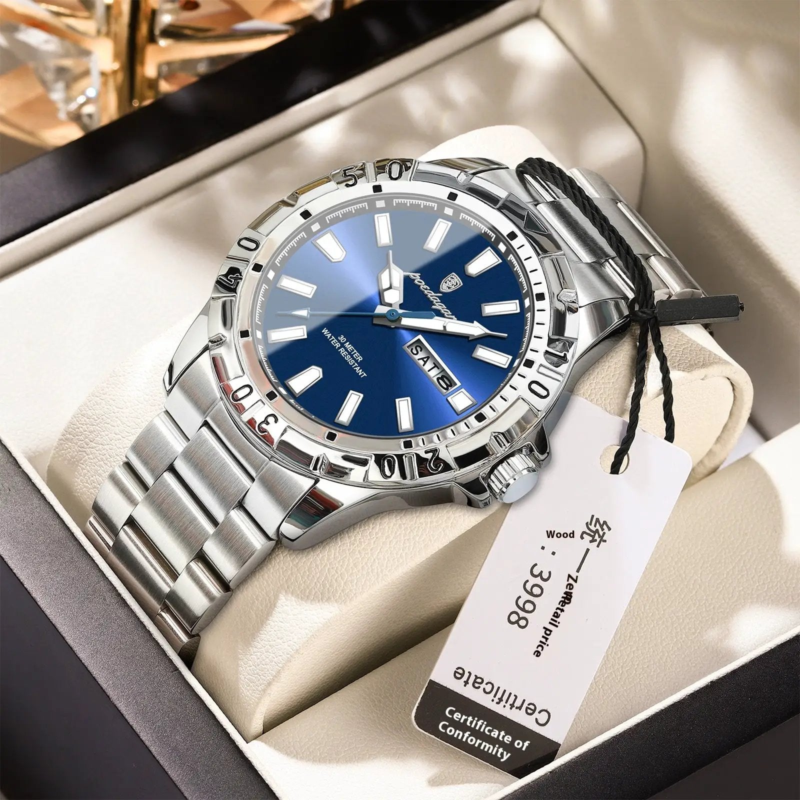 Swiss Brand Waterproof Fashion New Men's Super Strong Luminous Watch by Dropshipman