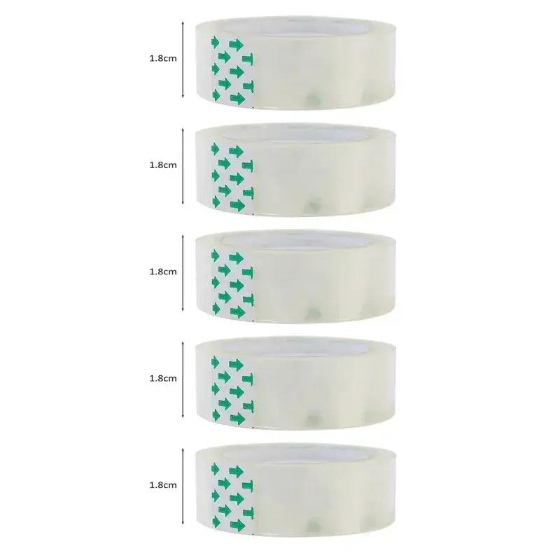 10/5/1 Rolls Premium Transparent Tape 0.8Cm 1.2Cm 1.8Cm Multifuntion High-Viscosity Adhesive Tape for Gift Wrapping Packing by All Mart Bristol Ltd