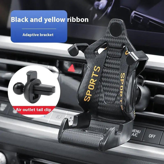 Racing Seat Shape Car Phone Holder Auto Air Vent Mobile Phone Clip 360 Degree Rotatable Car Cellphone Rack For Car Interior by Dropshipman